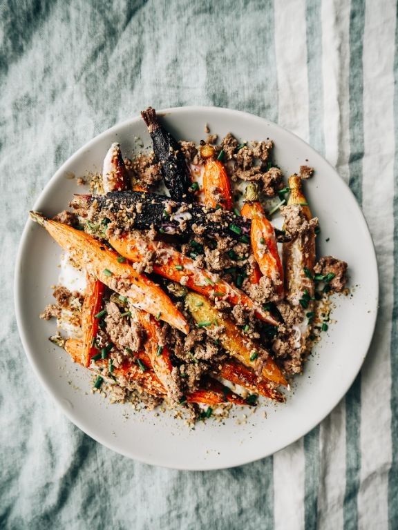 Moroccan Spiced Lamb with Couscous and Roasted Carrots