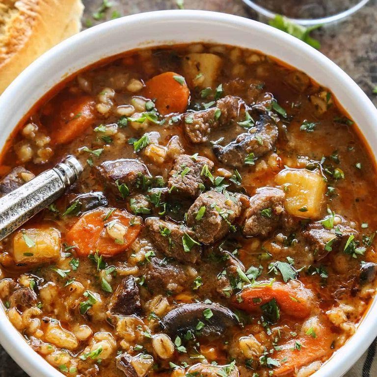 Multi Cooker Beef and Barley Soup