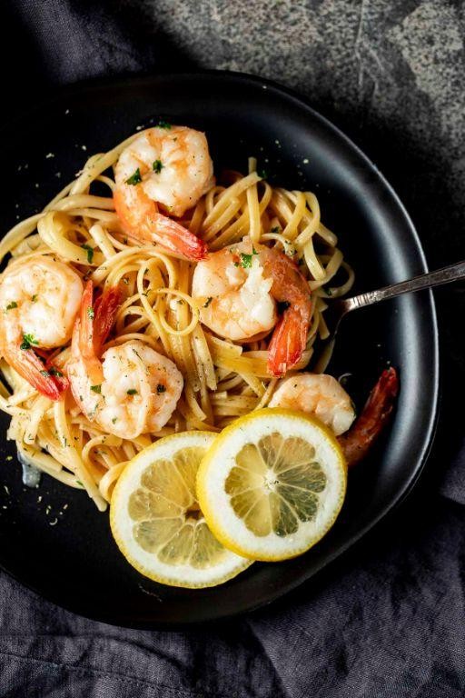 Multi Cooker Lemon Garlic Shrimp Scampi