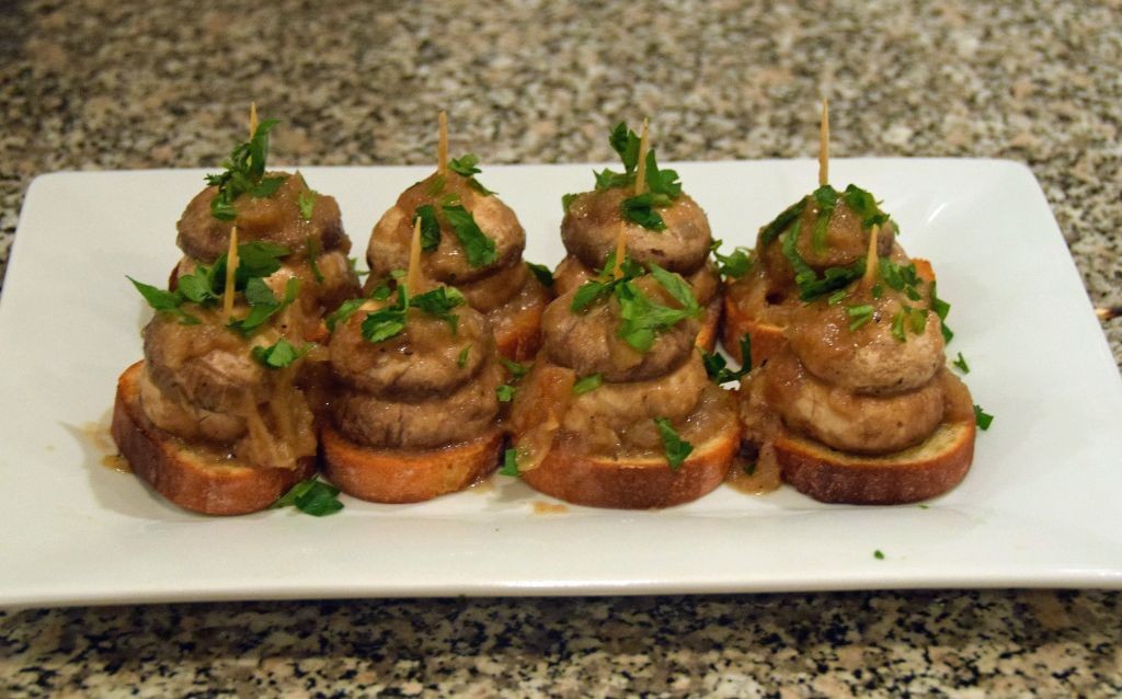 Mushroom and Truffle Oil Pintxos