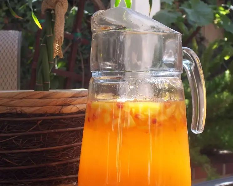 Nectarine Basil Lemonade