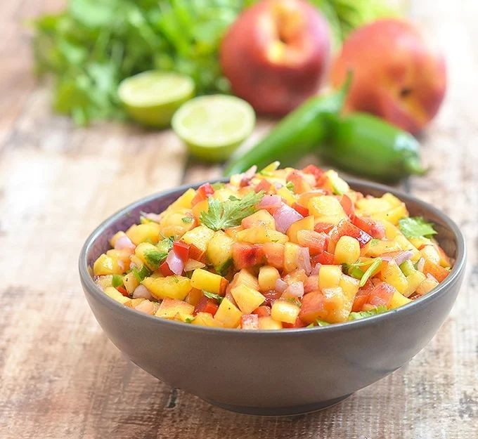 Nectarine Salsa with Cilantro and Lime