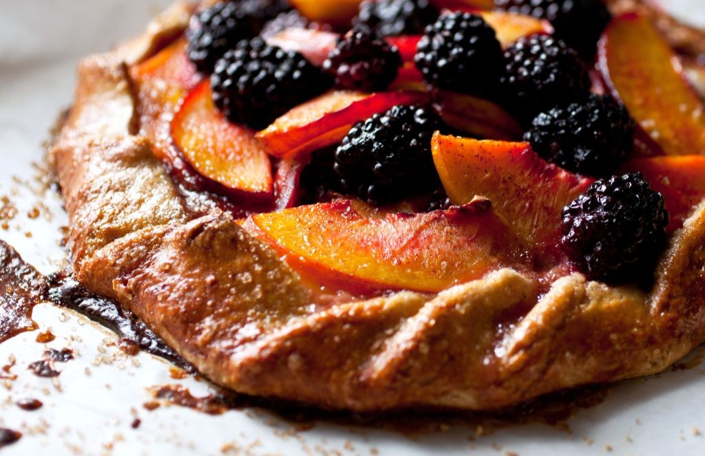 Nectarine and Blackberry Galette