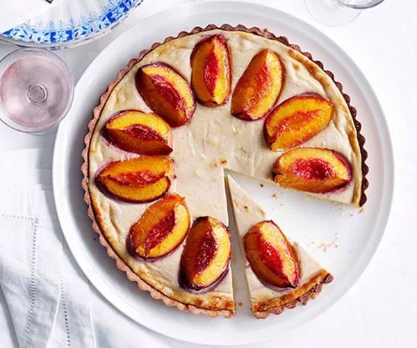 Nectarine and Ricotta Tart