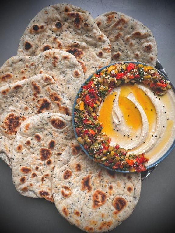 Nigelle Seed Flatbread with Herbs