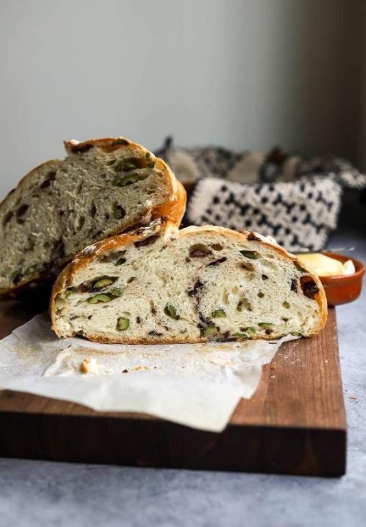 No Knead Olive Bread