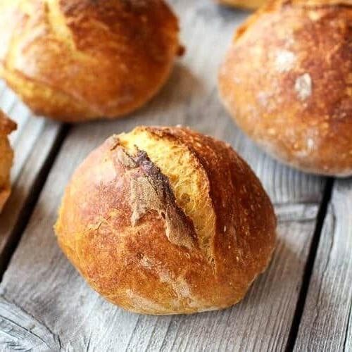 No Knead Pumpkin Bread