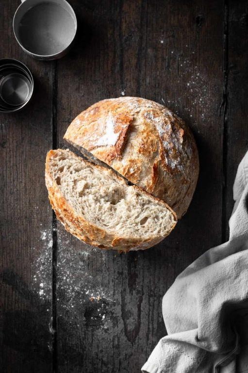 No Knead Whole Wheat Bread