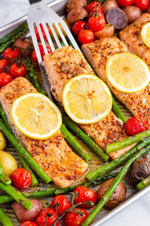One-Pan Italian Salmon and Veggies