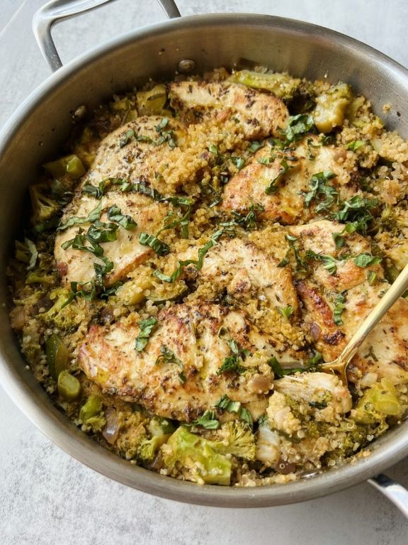 One-Pot Frozen Chicken Breast and Quinoa