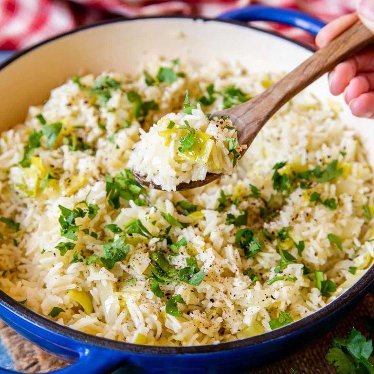 One-Pot Leek and Rice Pilaf