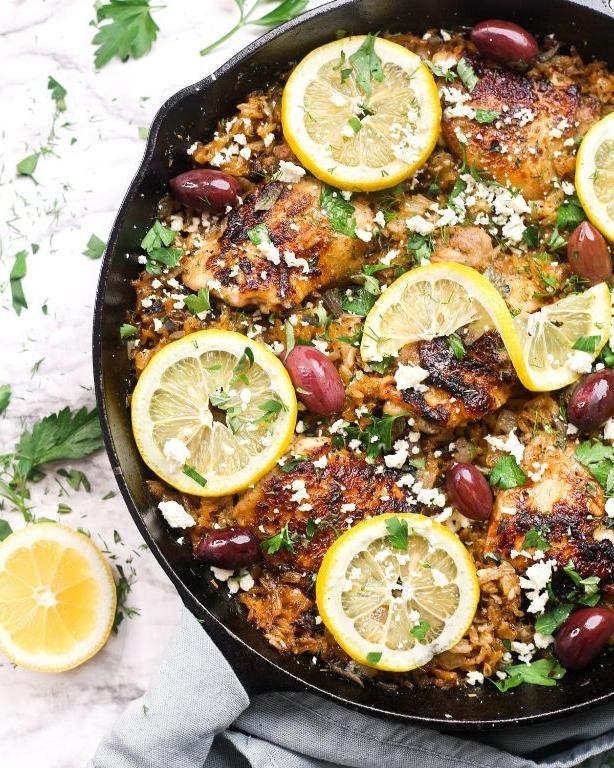 One-Pot Mediterranean Chicken and Rice