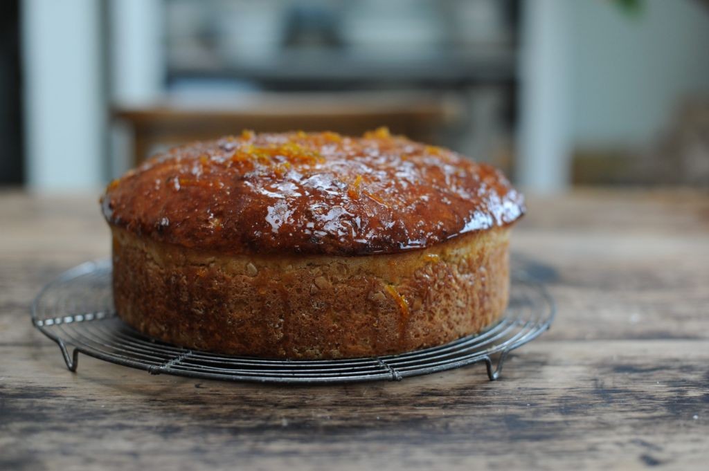 Orange Almond Sourdough Cake