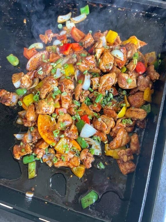 Orange Chicken Blackstone Stir Fry