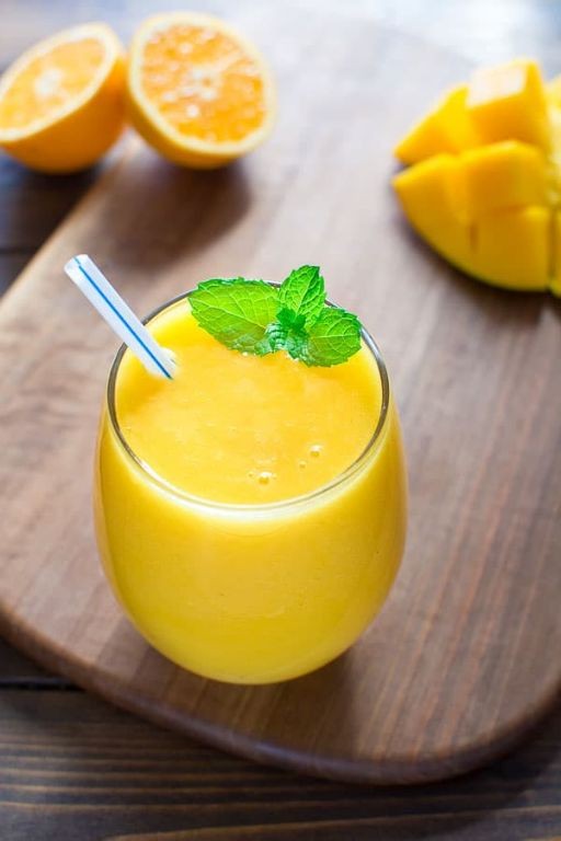Orange Mango Honey Smoothie