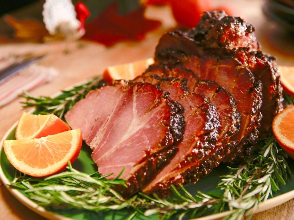 Orange Marmalade Glazed Baked Ham