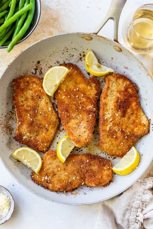 Oven-Baked Turkey Cutlets with Parmesan Crust