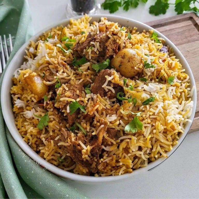 Pakistani Biryani with Lamb and Spices