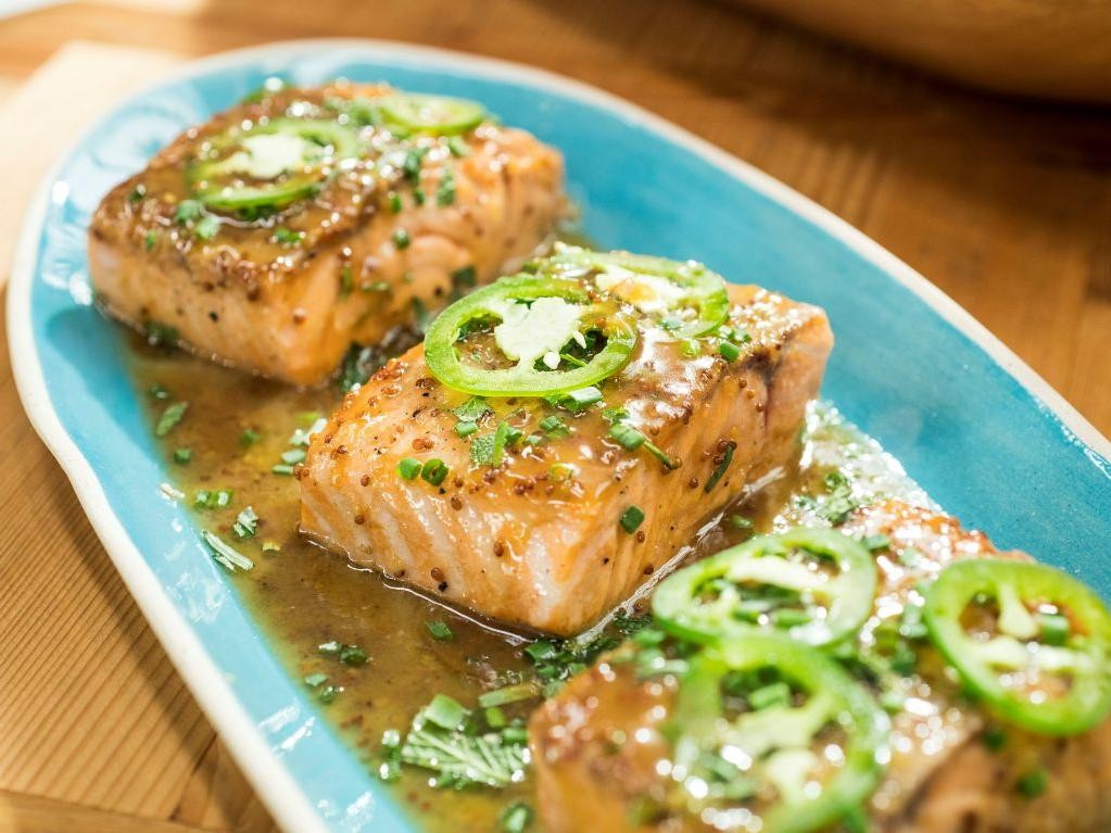 Pan-Seared Salmon with Apple Cider Reduction