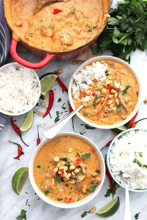 Panang Curry with Beef and Peanuts
