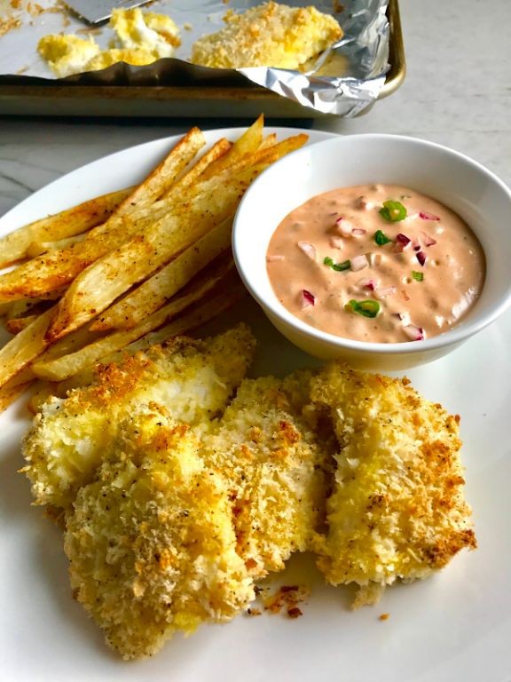 Panko Cod Fish and Chips