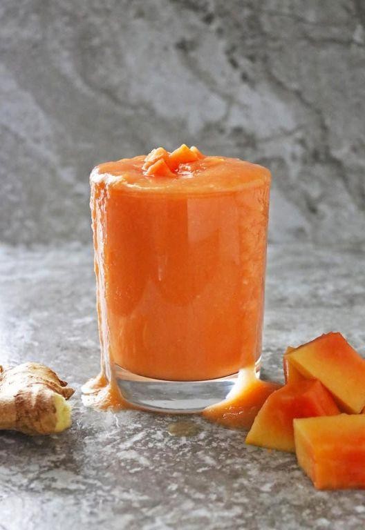 Papaya Coconut Ginger Smoothie