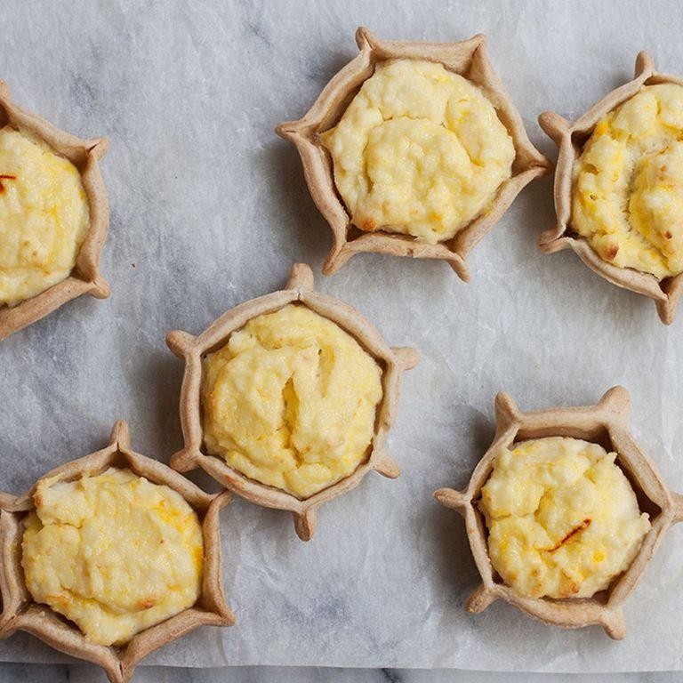 Pardulas (Ricotta and Saffron Tartlets)