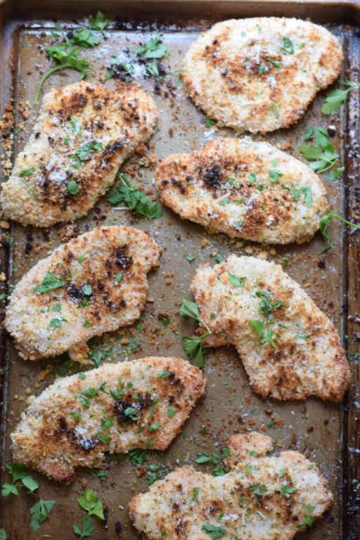 Parmesan Garlic Baked Turkey Cutlets