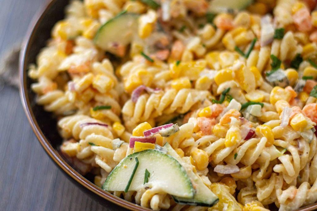 Pasta salad with hidden veggies