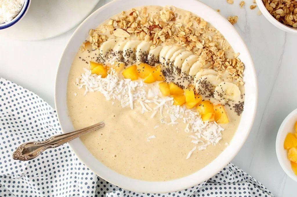 Peach Coconut Oatmeal Smoothie