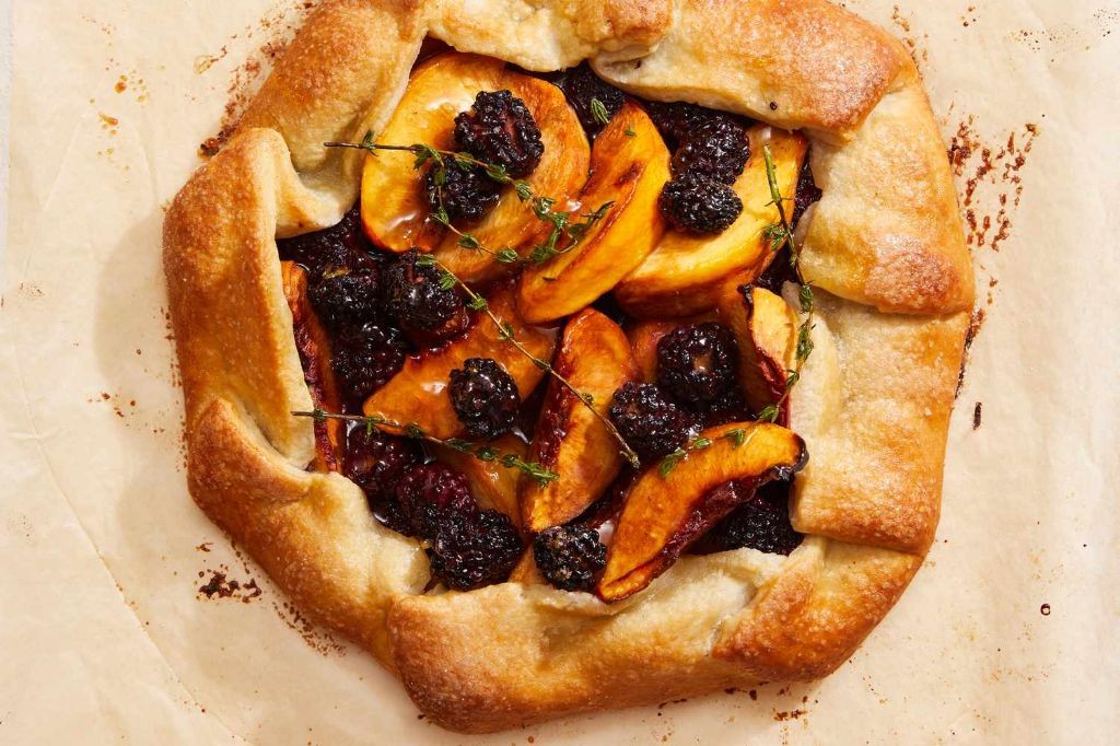 Peach and Blackberry Galette