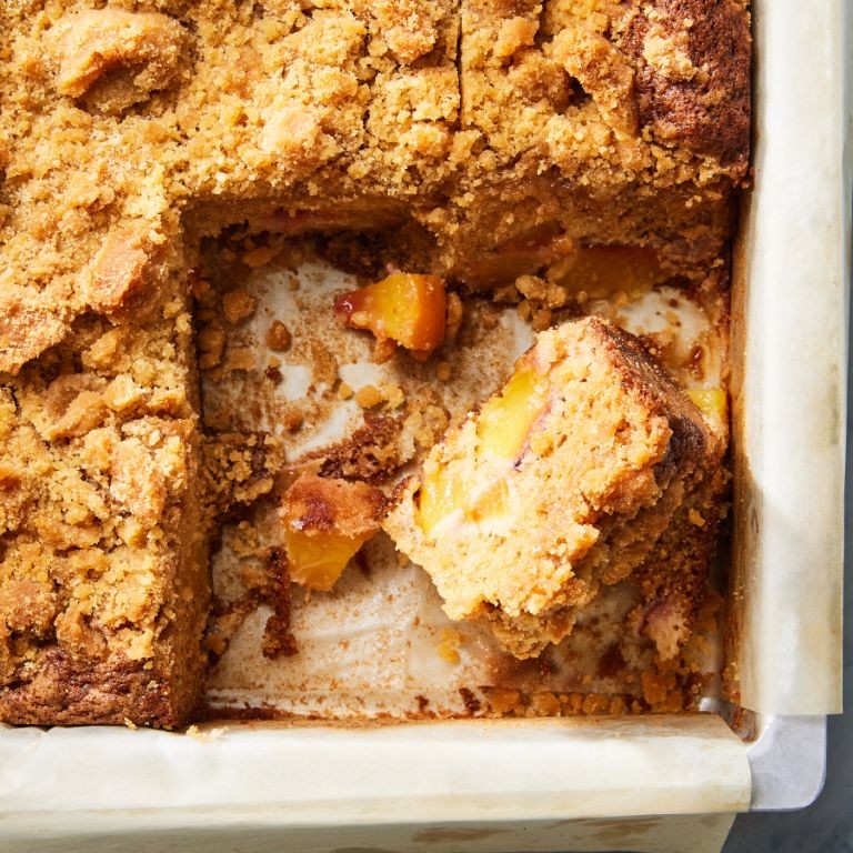 Peach and Brown Butter Cake