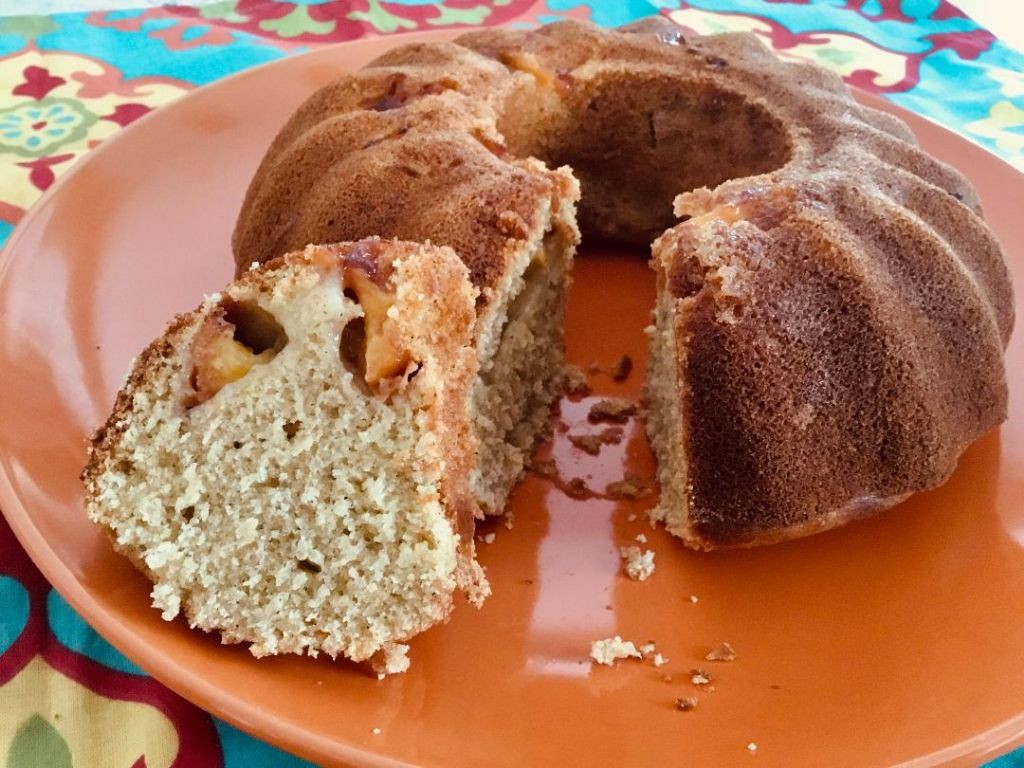 Peach and Cardamom Tea Cake
