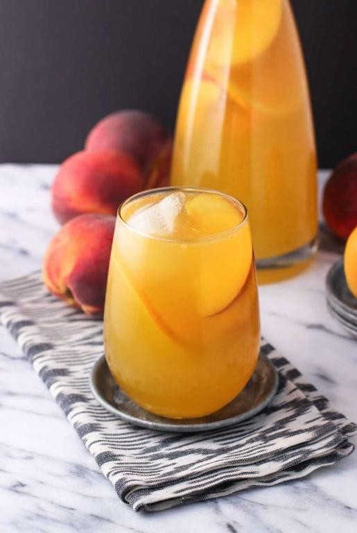 Peach and Mango White Sangria