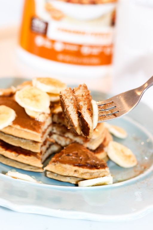 Peanut Butter Cup Quest Protein Pancakes