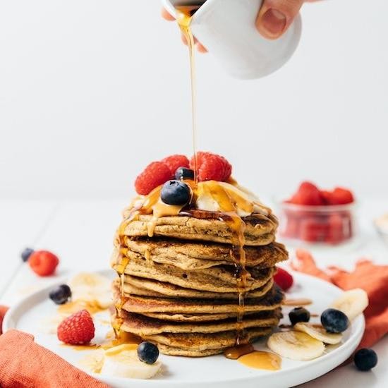 Peanut Butter Protein Pancakes