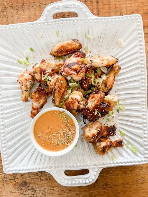 Peanut Satay Sauce Chicken Wings