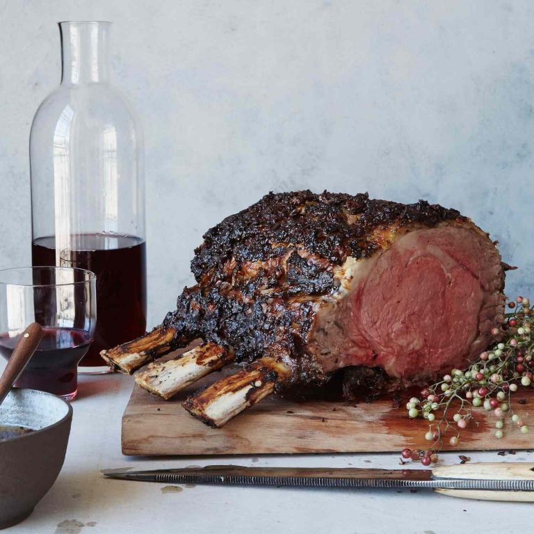 Peppercorn Crusted Ribeye Roast