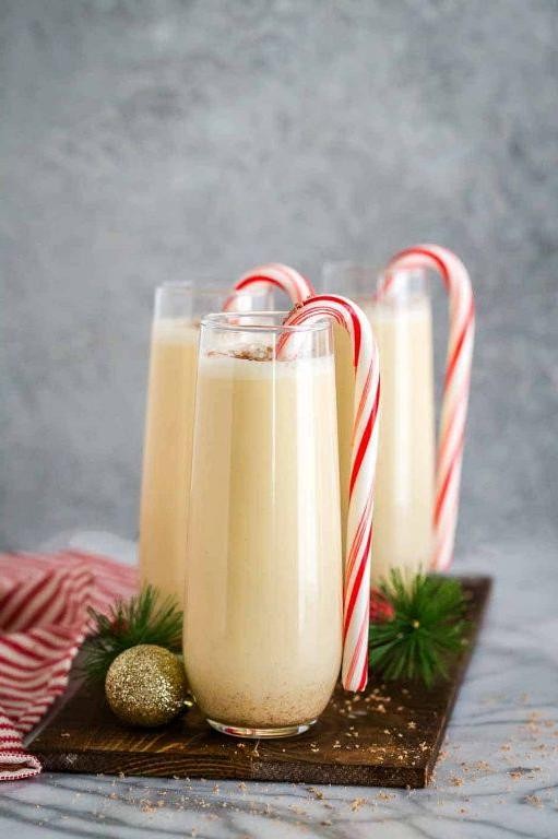Peppermint Schnapps Eggnog Twist