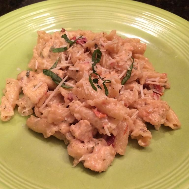 Pesto Chicken Campanelle Pasta