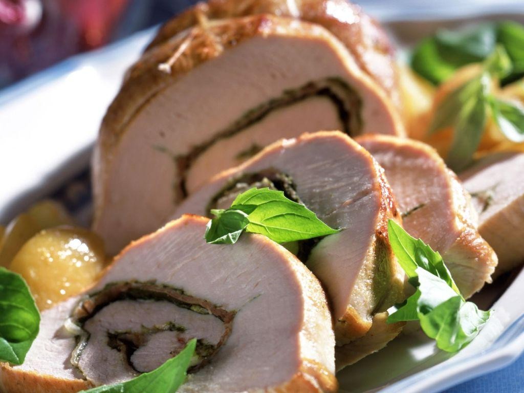 Pesto-Stuffed Butterball Turkey Roll