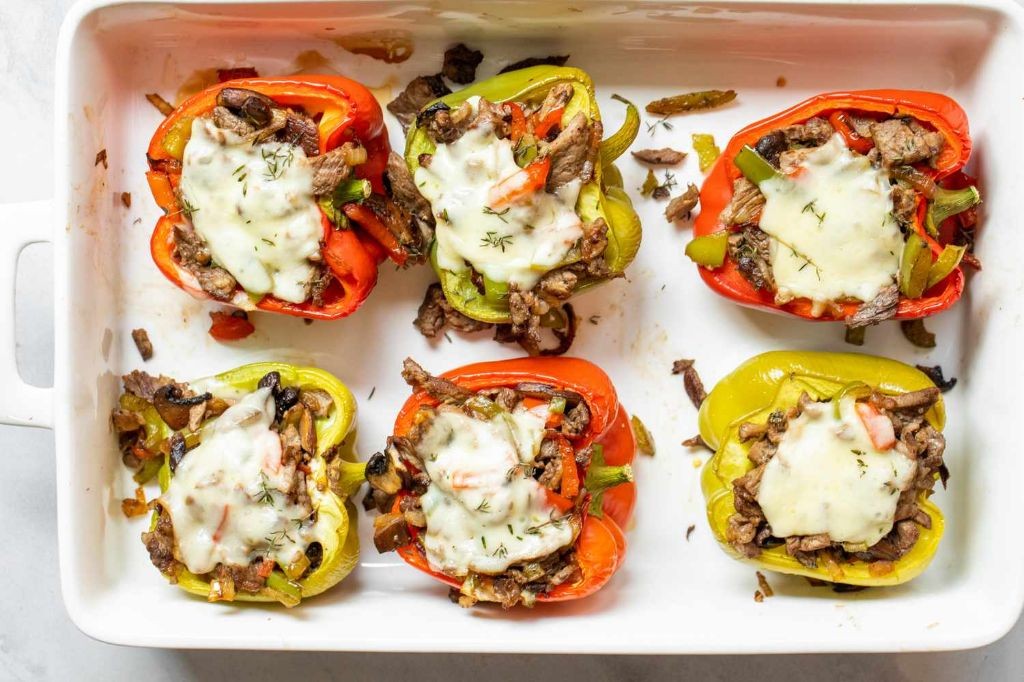 Philly Cheesesteak Stuffed Peppers