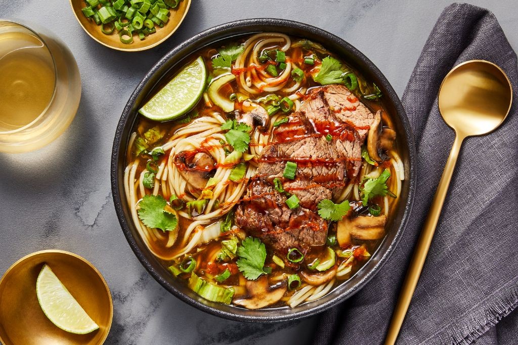 Pho-Inspired Beef Broth Soup