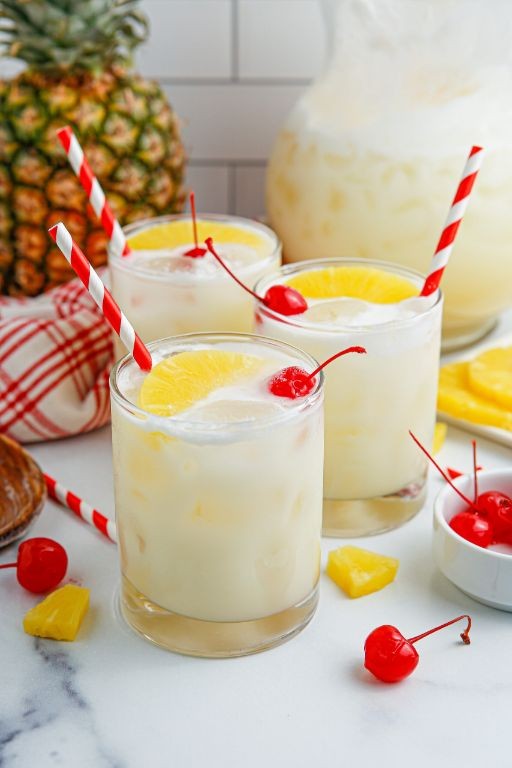 Piña Colada Punch with White Rum