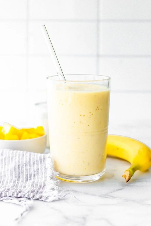 Pineapple Banana Coconut Milk Smoothie
