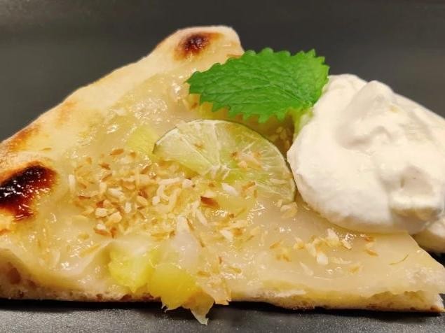 Pineapple Coconut Dessert Pizza