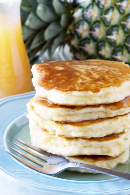 Pineapple and Coconut Pancakes