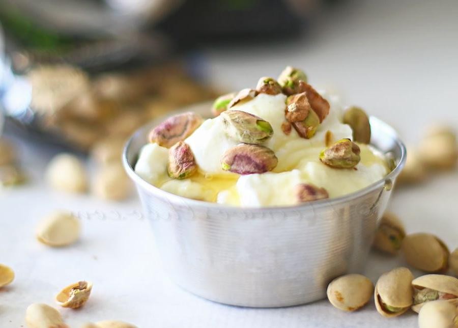 Pistachio and Honey Yogurt Parfait
