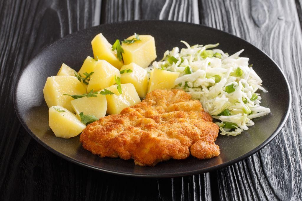 Polish Chicken Kotlet Schabowy (Breaded Chicken Cutlet)