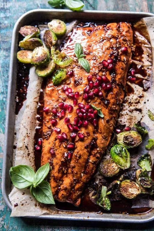 Pomegranate Glazed Salmon